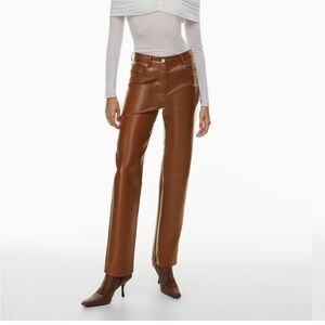 Aritzia Wilfred Melina Leather Pants